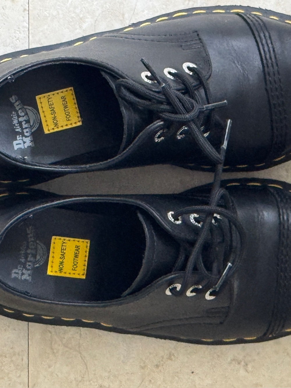 Dr. Martens 1925 Luxor Blk Steel Toe Cap 3-Eye Oxford Shoes Unisex M5/W6 - Picture 5 of 8